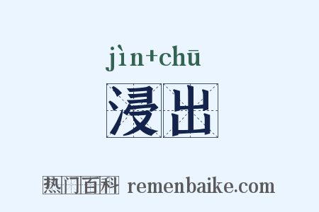 浸出是什么意思的图片